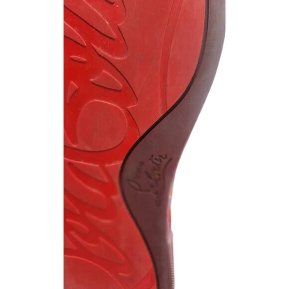 Christian Louboutin Louis Junior Men’s Sneakers – Multicolor Print – Red Sole - Picture 3 of 9